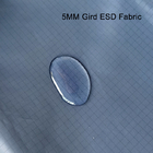 Anti charge statique de 5mm de carbone de grille de Cleanroom de tissu dispersif statique lavable de polyester