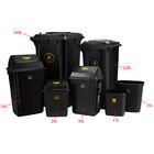 Poubelle de déchets électrostatique antistatique en plastique noire de la poubelle de boîte à outils de Cleanroom/ESD