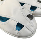 Chaussures de travail antistatiques ESD blanches 4 trous soule en PVC + pantoufles industrielles supérieures en PU