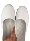 Les anti chaussures statiques de Cleanroom pour la longue douille ESD rejette l'empeigne en cuir blanche