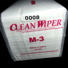 Essuie-glace 100% de nettoyage de M-3 de Cleanroom non pelucheux du chiffon 4-Folded de pièce propre de polyester