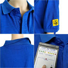 Le short gainent l'habillement sûr Polo Shirt Antistatic d'ESD de fibre conductrice de 4%