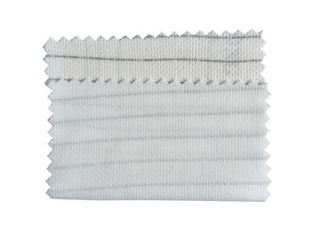 Couleur d'ESD tricotée par polyester antistatique Polo Shirts Fabric For Cleanroom blanche