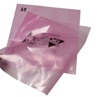 Anti rose transparent de emballage à couvercle serti adapté aux besoins du client de sac de la carte PCB ESD de charge statique