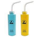 Utilisation industrielle de distribution sûre antistatique en plastique de bouteille d'ESD de HDPE jaune d'impression