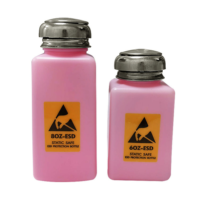 Bouteille sûre statique de distributeur d'ESD de rose de 4OZ 6OZ 8OZ anti pour le dissolvant