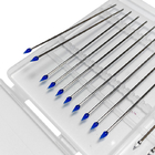 Viscosité moyenne d'écouvillon collant de gel de silicone de tête pointue par tige bleue d'acier inoxydable d'ESD