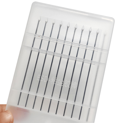 Silicone d'écouvillon collant de gel de tête pointue par tige translucide d'acier inoxydable d'ESD