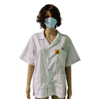 vêtements de travail industriel de T-shirt de cerceau de 2.5mm pour le Cleanroom ESD antistatique