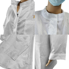 Habillements ronds de chemise de Cleanroom de pull de douille avec la dissipation statique fiable