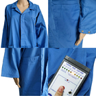 Poly chemise instantanée de travail d'ESD de manchette de coton de la meilleure qualité d'attache instantanée pour l'atelier d'EPA