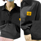 Le long symbole de POLO Shirt With ESD de douille d'ESD rencontre en standard 61340-5-1 de vêtement