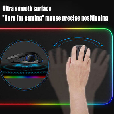 tapis de souris sans fil imperméables de jeu de charge LED RVB de tapis de souris coloré de 800*300*4mm
