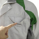65% polyester 33% coton 2% fibre de carbone vêtements de salle blanche manteau de laboratoire antistatique