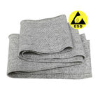 60% de polyester 30% de coton 10% de fibre de carbone ESD Tissu côtes tricotant Tissu antistatique pour le collier de T-shirt