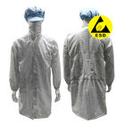 5 mm grille ESD manteau de sécurité antistatique respirant rétro-mesure pour la salle blanche