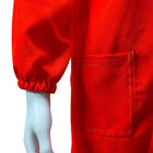 Salle blanche Rouge 5 mm Grille ESD manteau de sécurité antistatique avec 98% de polyester 2% de fibre de carbone