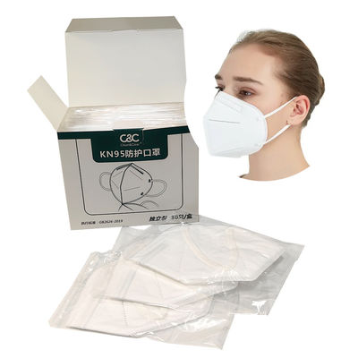 Masque à usage unique de 5 étages, masque de protection individuelle non tissé KN95