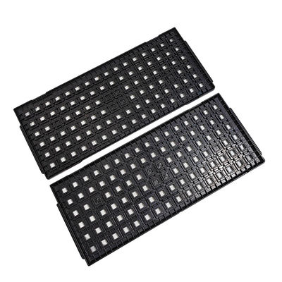 10mm*10mm*2.0mm ESD SMT empilé plateau de stockage de circuits intégrés en plastique antistatique pour PCB