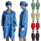 Polyester antistatique coton Lab manteau salle blanche ESD vêtements de sécurité fibre conductrice