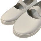 Chaussures élastiques à dos ouvert, en cuir, pour femmes, à poussière, ESD, anti-statique, PU, à fond plat, bouche profonde