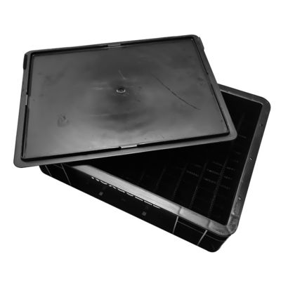 Boîte électronique antistatique SMT Rack Black PCB Emballage Component de stockage Contenant plateau en plastique Boîte antistatique ESD