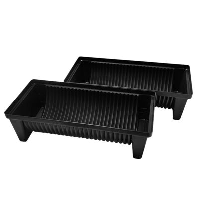 Salle blanche de laboratoire SMT circuit imprimé arc anneau ESD plateaux en plastique boîte 26 fente rangement plateau d'insertion plateau antistatique plateau