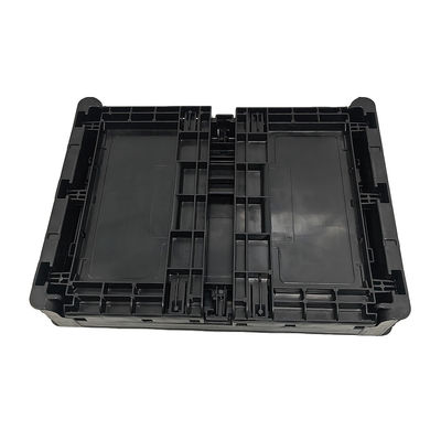 400*300*220MM Boîte pliante antistatique noire Boîte de rechange en plastique Boîte en plastique pliable