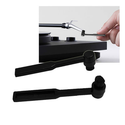 Pinceau de nettoyage de disques Lecteur de disques vintage Dupont Pinceau suspendu aux cheveux Phonographe Anti-statique Petit pinceau rond
