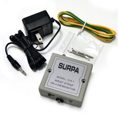 Moniteur antistatique de sangle de poignet 518-1 Testeur de sangle de poignet électrostatique