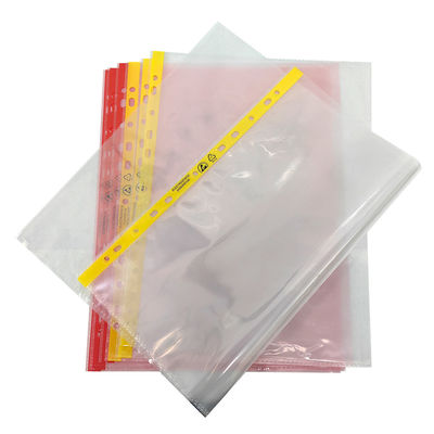 11 trous Sac à dossiers de salle blanche rose ou jaune A4 A3 ESD sans poussière Sac de document antistatique