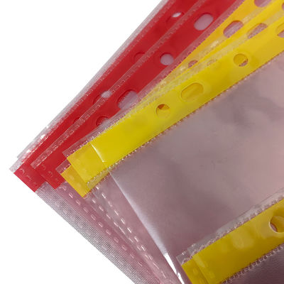 11 trous Sac à dossiers de salle blanche rose ou jaune A4 A3 ESD sans poussière Sac de document antistatique