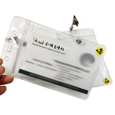Carte d'identité en plastique antistatique ESD transparente étanche à l'eau