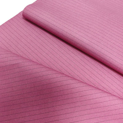 Tissu ESD à bande rose de 5 mm 1/2 Tissu conducteur TR antistatique pour vêtements de laboratoire