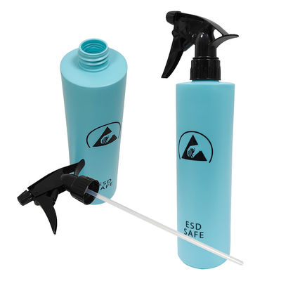 500 ml bouteille anti-statique bleue en plastique pouvant être lavée