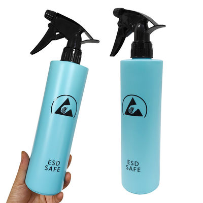 500 ml bouteille anti-statique bleue en plastique pouvant être lavée