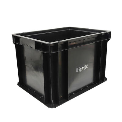 Boîte de roulement anti-statique Esd Grande boîte en plastique moulé par injection de pièces automobiles noires