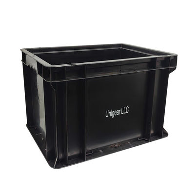 Boîte de roulement anti-statique Esd Grande boîte en plastique moulé par injection de pièces automobiles noires