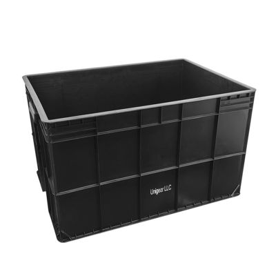 800*400*230mm Boîte de roulement conducteur Boîte de pièces électroniques ESD en plastique Boîte anti-statique noire