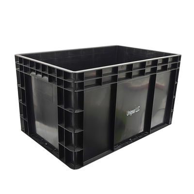 600*400*230mm Boîte en plastique antistatique ESD noire Boîte à pièces électroniques Boîte antistatique pour l'industrie électronique