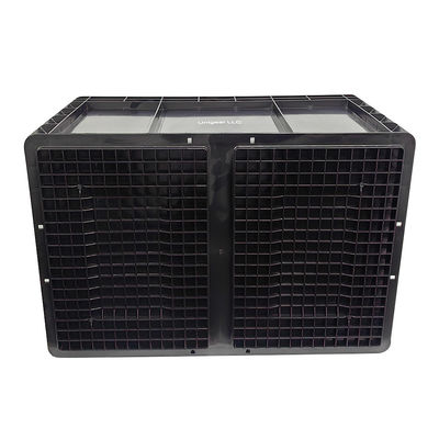 600*400*230mm Boîte en plastique antistatique ESD noire Boîte à pièces électroniques Boîte antistatique pour l'industrie électronique