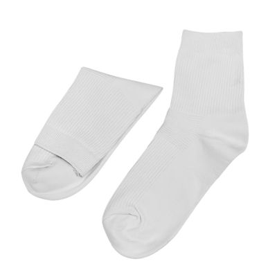 Des chaussettes antibactériennes de haute qualité, sans poussière blanche, en coton, absorbant la sueur, des chaussettes de salle blanche, avec fermeture élastique