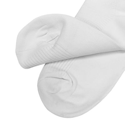 Des chaussettes antibactériennes de haute qualité, sans poussière blanche, en coton, absorbant la sueur, des chaussettes de salle blanche, avec fermeture élastique