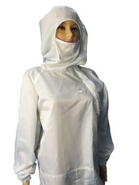Costume sûr biotechnologique/pharmaceutique d'ESD de Cleanroom de matériaux d'ESD avec Hood And Facemask