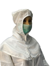 Chapeau statique Front Velcro Closure de châle protégé de la poussière sûr d'habillement d'ESD de polyester anti