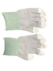 Le dessus d'unité centrale d'ESD a enduit l'anti revêtement statique de polyester de gants du filament de carbone tricoté