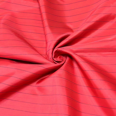 Bandes rouges de 17 mm 99% polyester + 1% bandes conductrices Lab Lint Free Anti-statique ESD Tissu antistatique