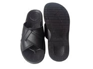 Type croisé noir unique épais de pantoufle antistatique d'unité centrale de chaussures de sécurité d'ESD favorable à l'environnement