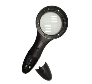 Anti batteries tenues dans la main sûres statiques de la lumière 2 de la loupe 62mm Dia. Lens 5X LED d'ESD nécessaires