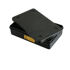 Boîtes de rangement conductrices d'ESD de matériaux d'emballage d'ESD de polypropylène avec le couvercle